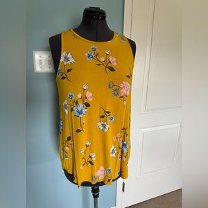 Old Navy Luxe Sleeveless floral top